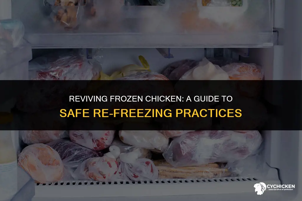 can you re freeze frozen chicken