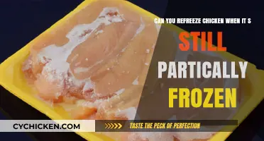 Revisiting the Freeze: Can You Refreeze Partially Frozen Chicken?