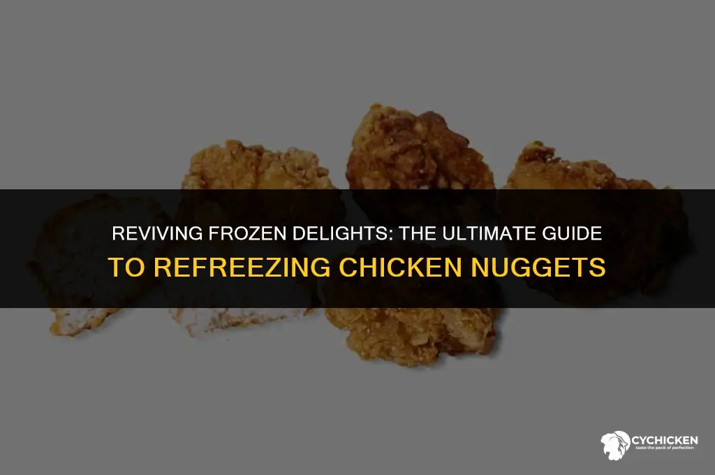 can you refreeze frozen chicken nuggets
