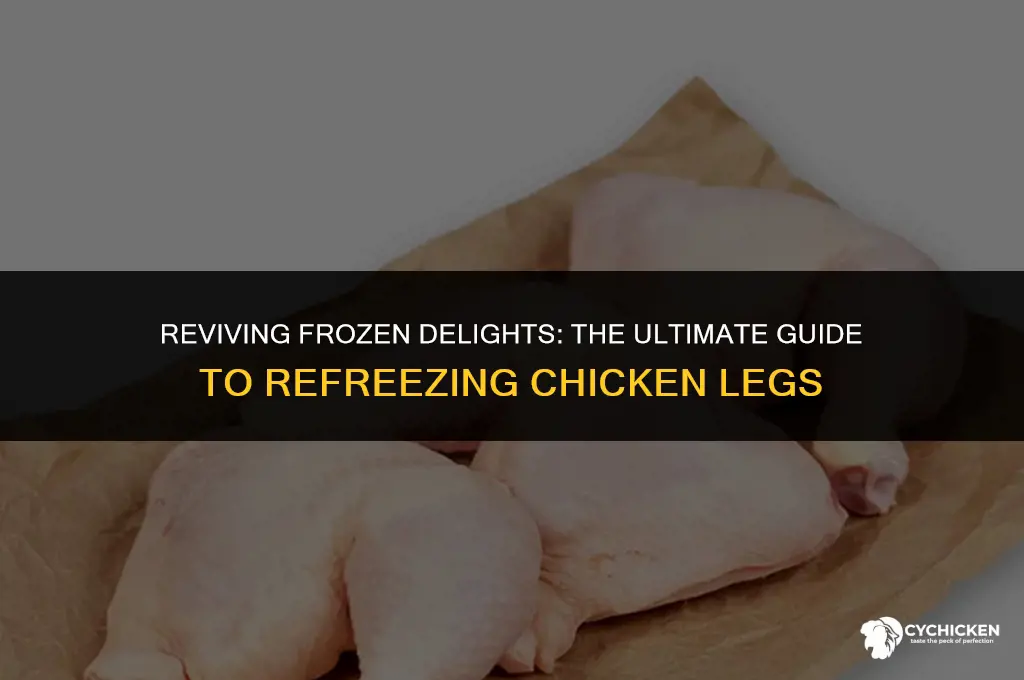 can you refreeze half frozen chicken legs