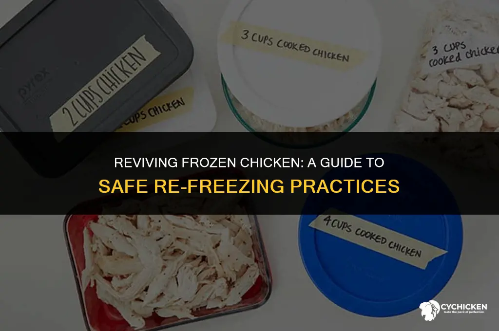 can you refreeze prev frozen chicken