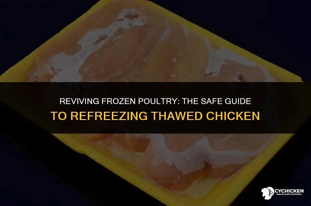 can you refreeze thawed frozen chicken