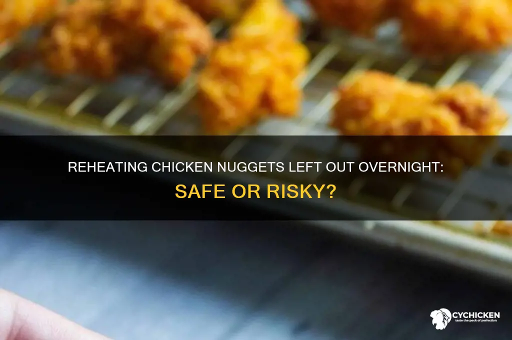 can you reheat 24 hour left out chicken nuggets