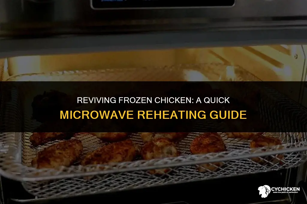 can you reheat cooked frozen chicken in the microwave