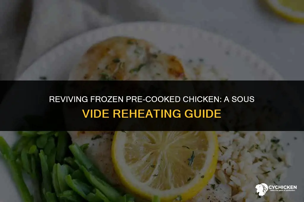 can you reheat frozen pre cooked chicken sous vide