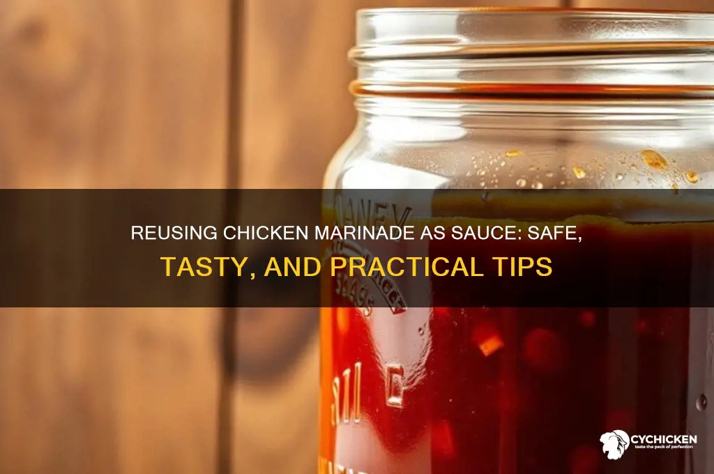 can you reuse chicken marinade as a sauce