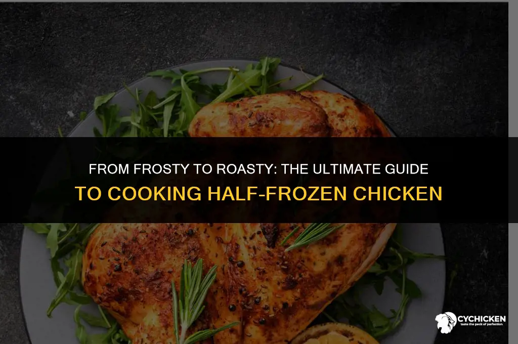 can you roast a half frozen chicken