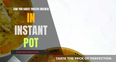 Instant Pot Saute Frozen Chicken: A Quick and Easy Guide