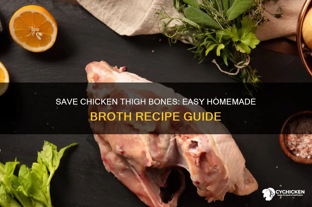 can you save chicken thigh bones and make broth