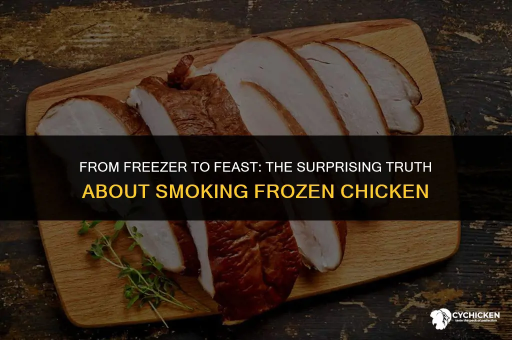 can you smoke a frozen whole chicken