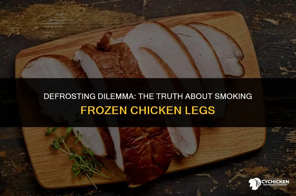 can you smoke frozen chicken legs
