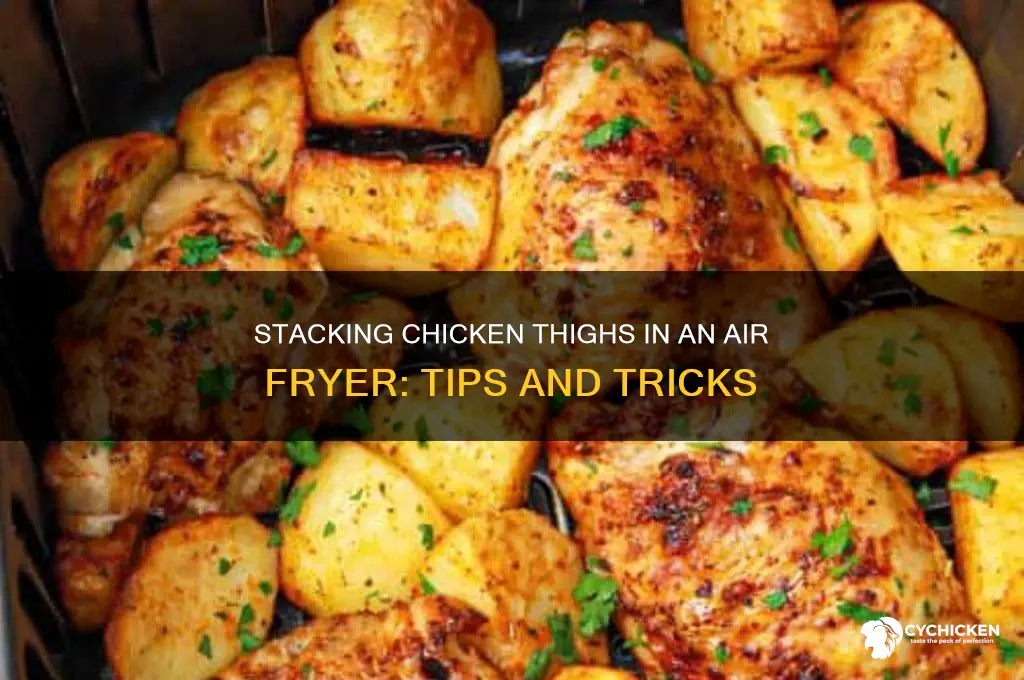 can you stack chicken thighs in an air fryer