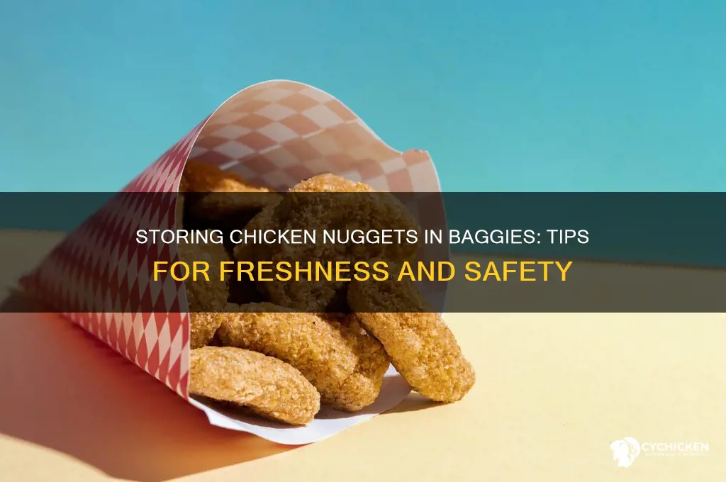 can you store chicken nuggets in baggies