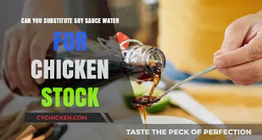 Soy Sauce Water as Chicken Stock Substitute: A Flavorful Alternative?