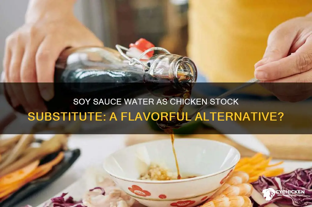 can you substitute soy sauce water for chicken stock