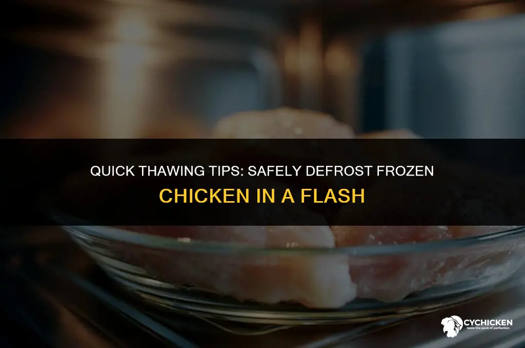 can you thaw frozen chicken fast