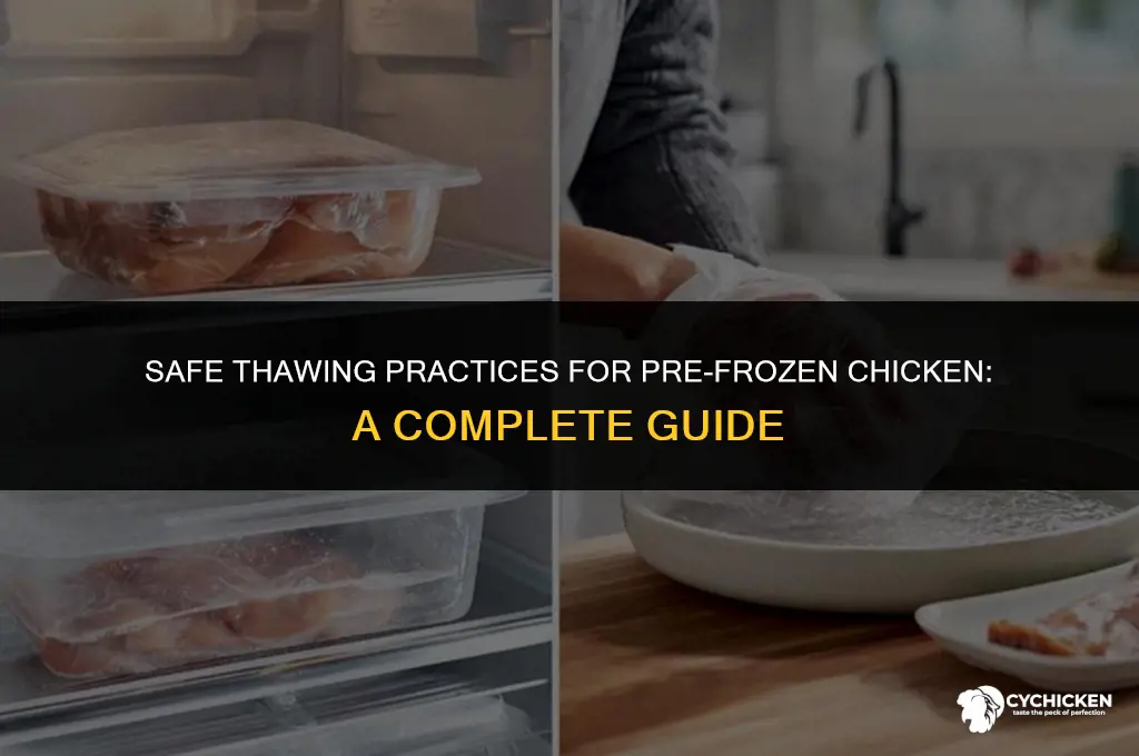 can you thaw pre frozen chicken