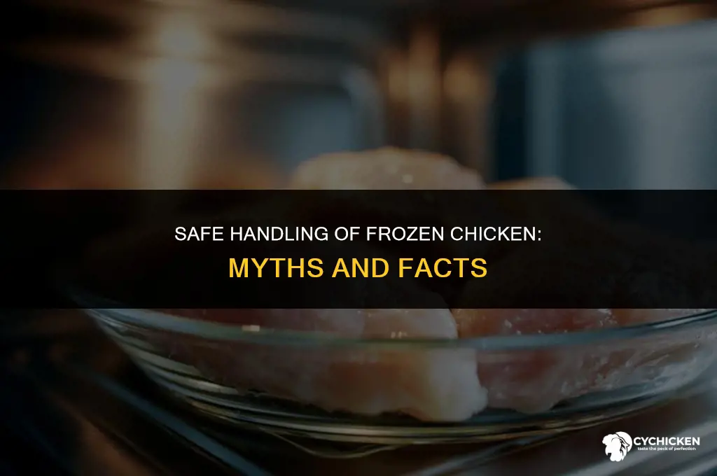 can you touch frozen chicken