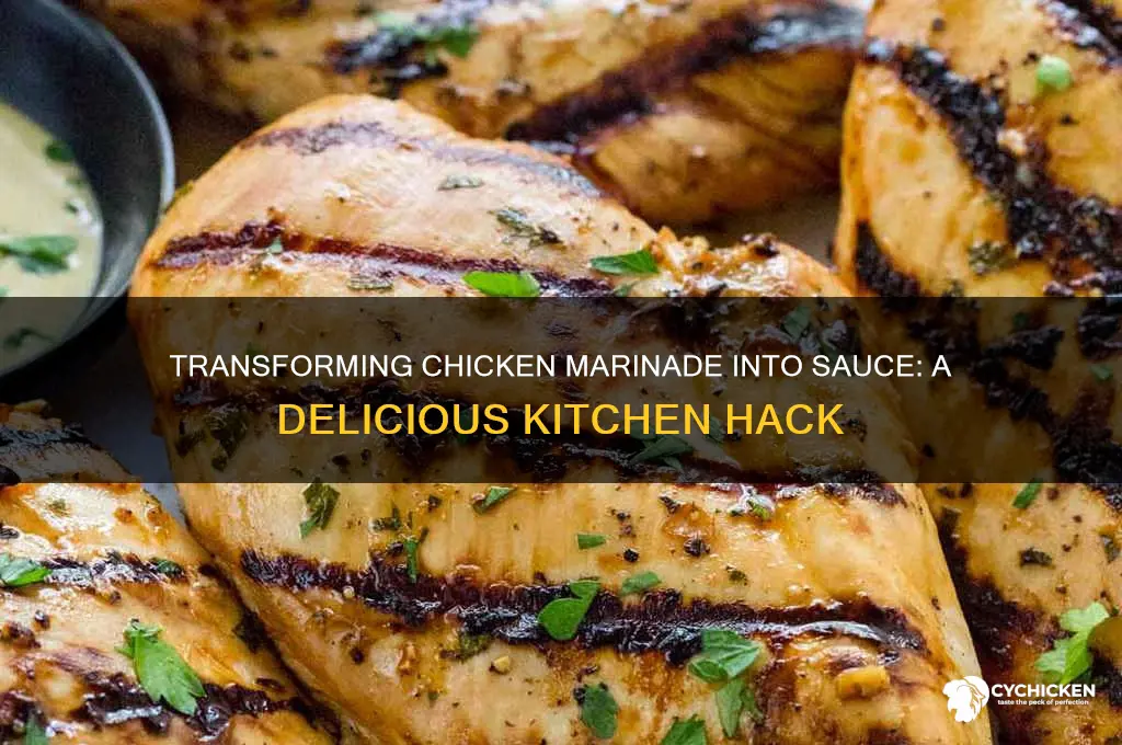 can you turn chicken marinade into sauce