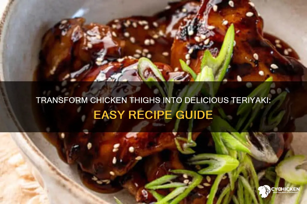 can you turn chicken thighs into terriyaki