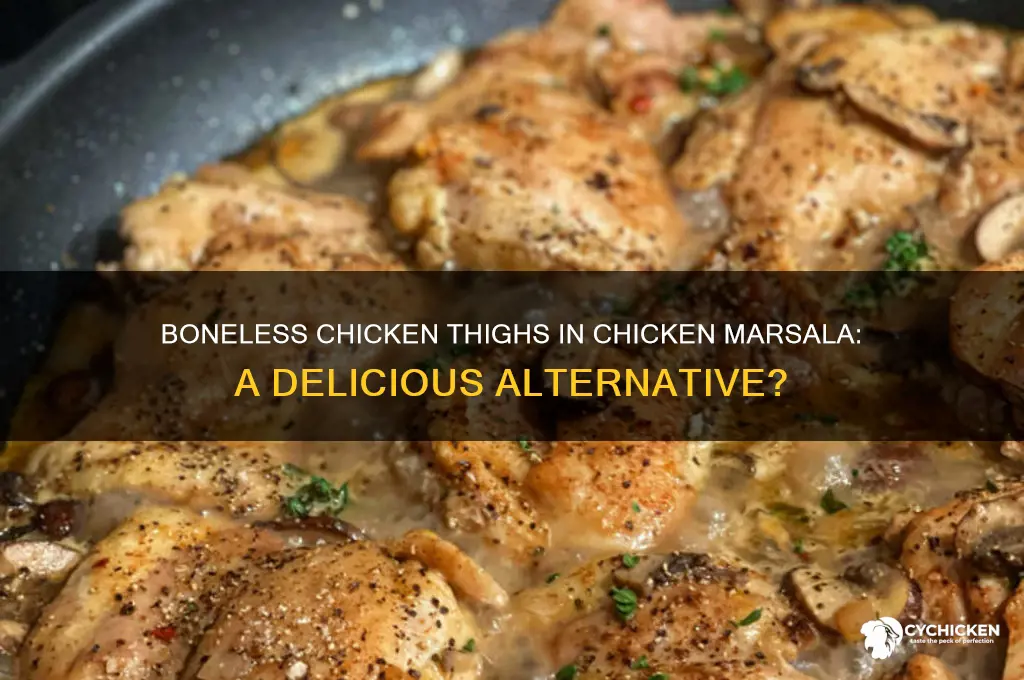can you use boneless chicken thighs for chicken marsala