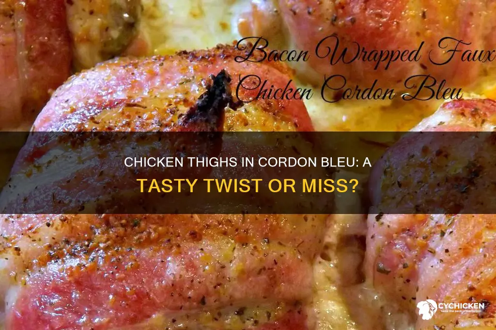 can you use chicken thighs for chicken cordon blue