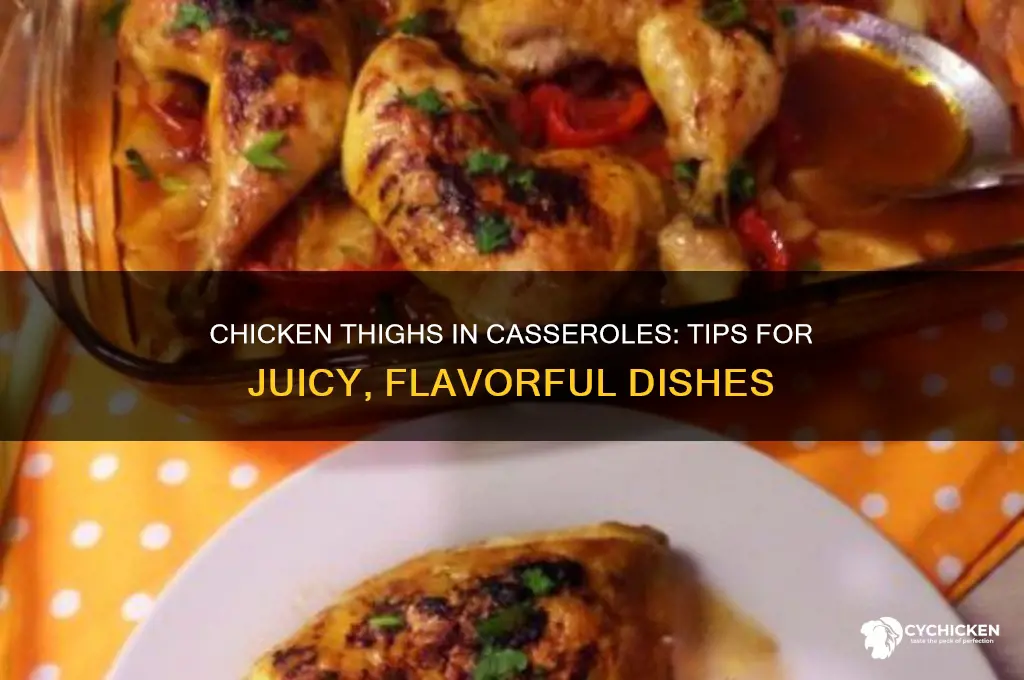 can you use chicken thighs in a casserole