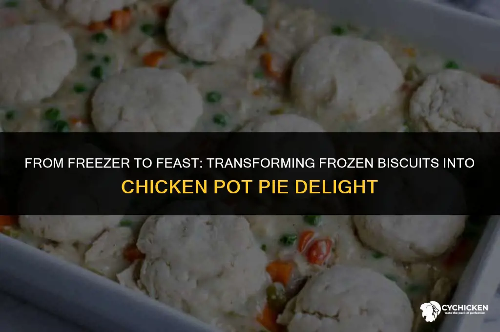 can you use frozen biscuits for chicken pot pie