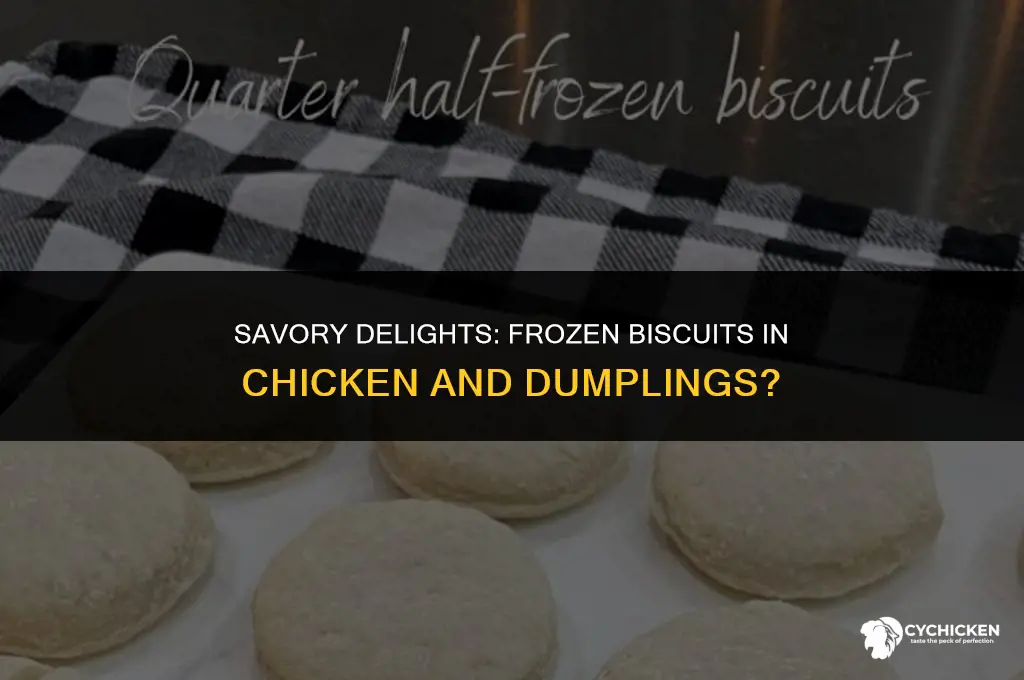 can you use frozen biscuits in chicken and dumplings