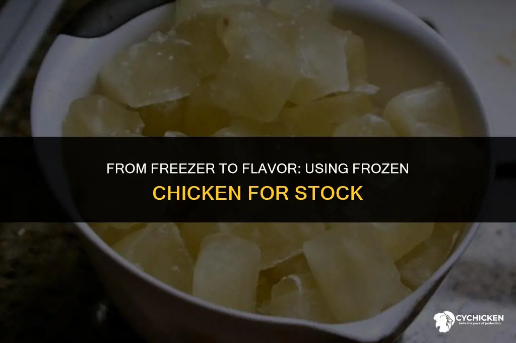can you use frozen chicken for stock