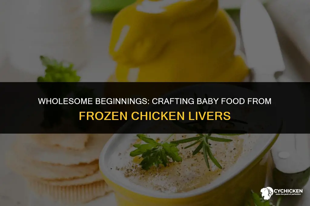 can you use frozen chicken livers to make baby food