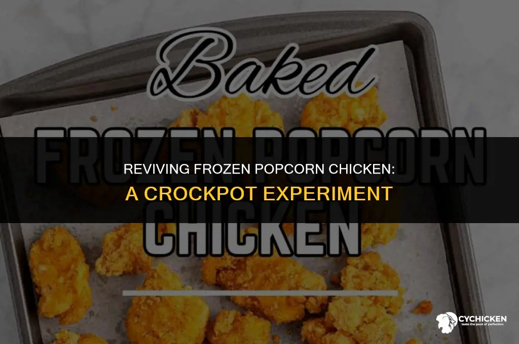 can you use frozen popcorn chicken in a crocpot