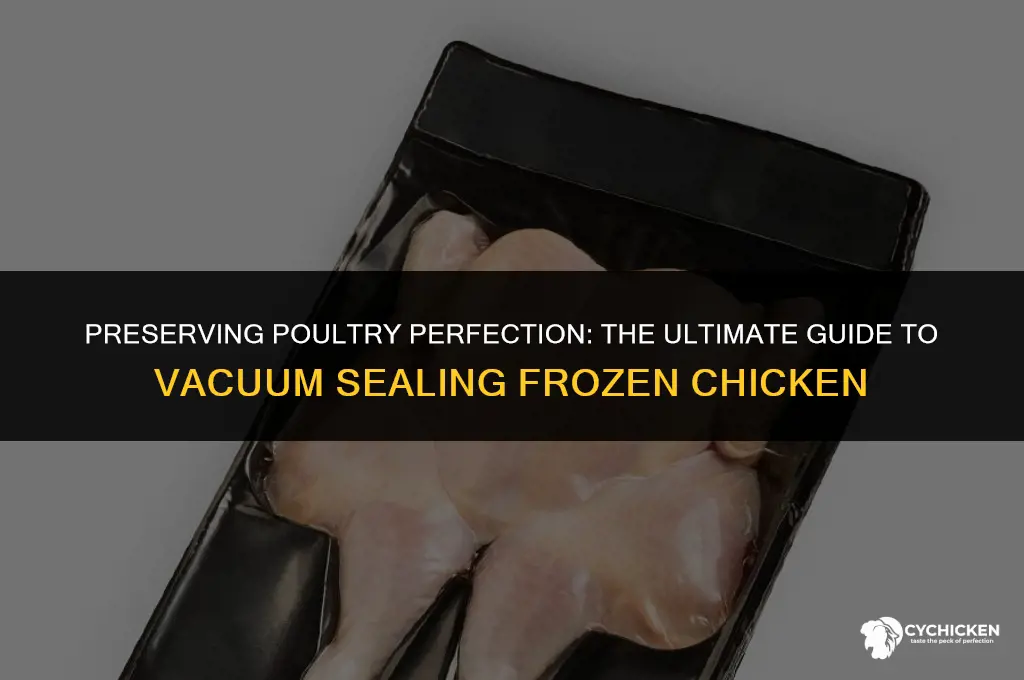 can you vacuum seal frozen chicken