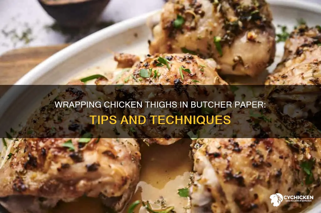 can you wrap chicken thighs in butcher paper