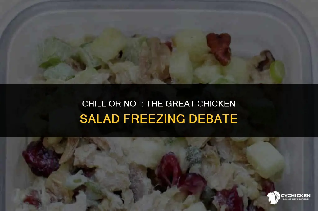 can yuo freeze chicken salad