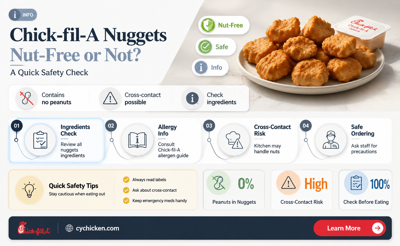 are chick fil a nuggets nut free