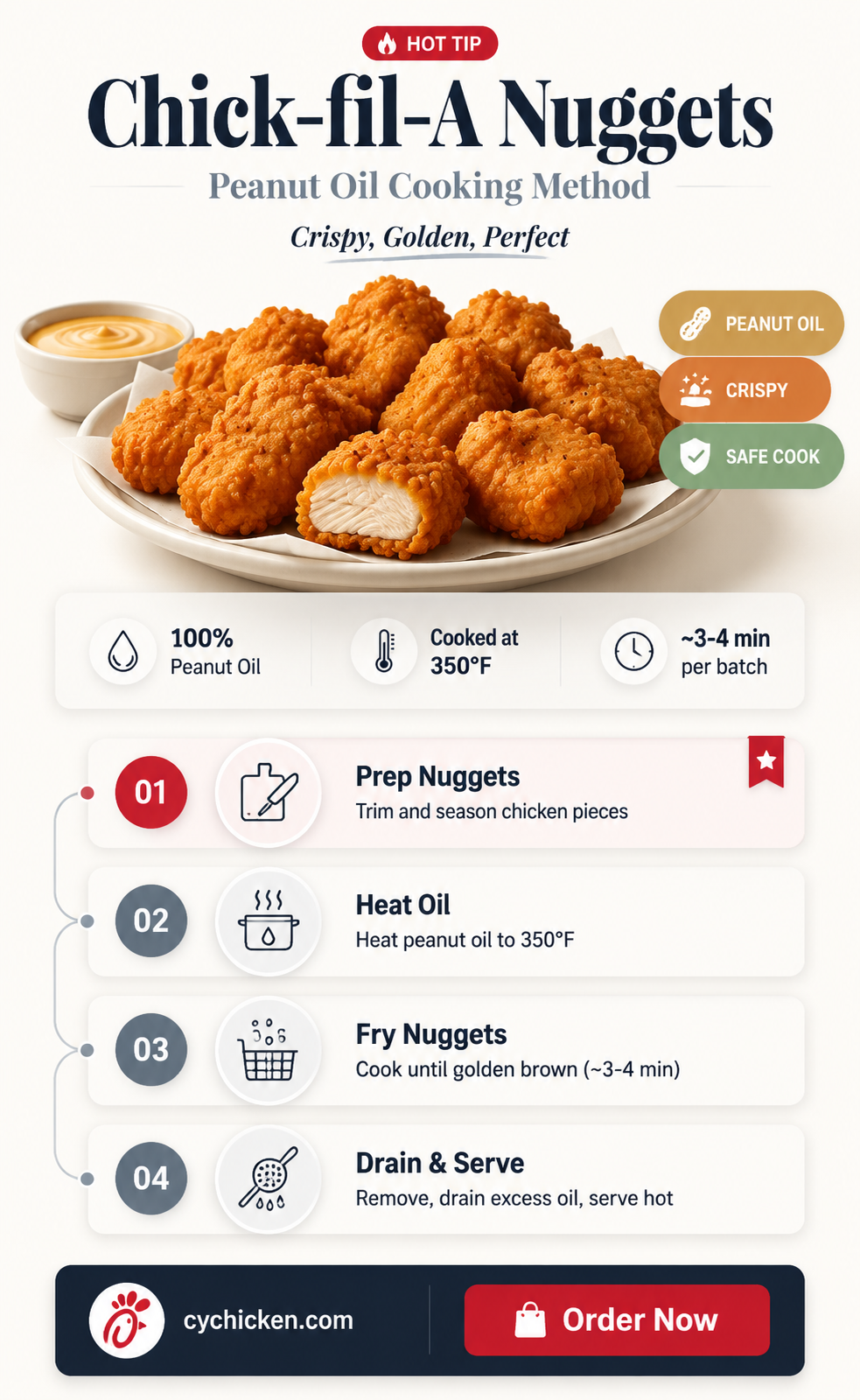 are chick fil a nuggets cooked in peanut oil