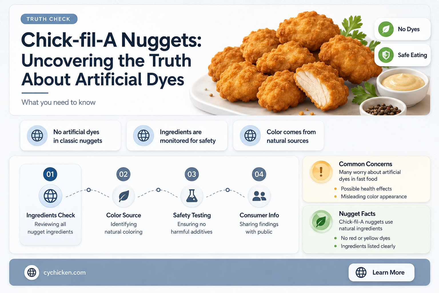 are there dyes in chick-fil-a nuggets