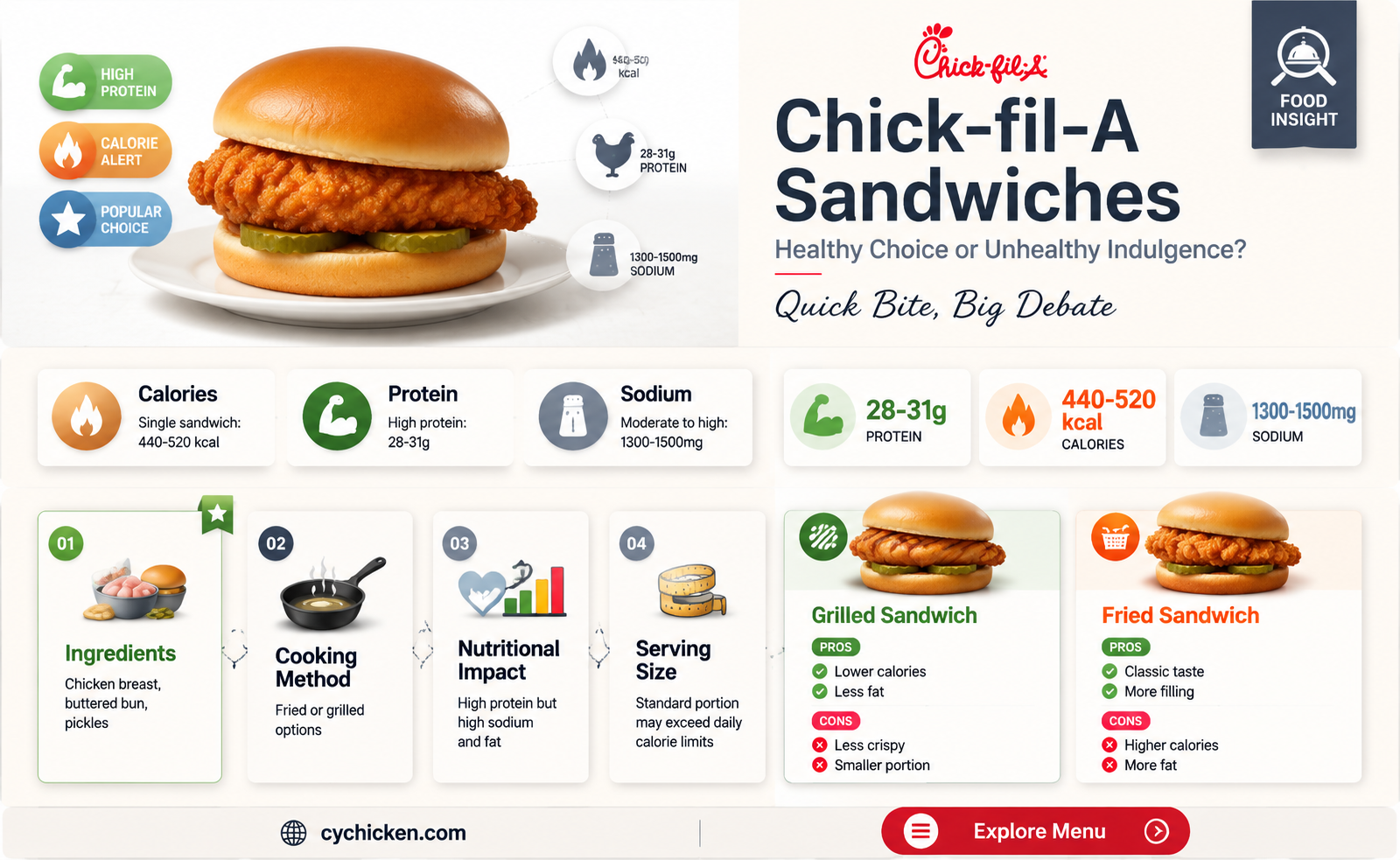 are chick fil a sandwiches bad for you