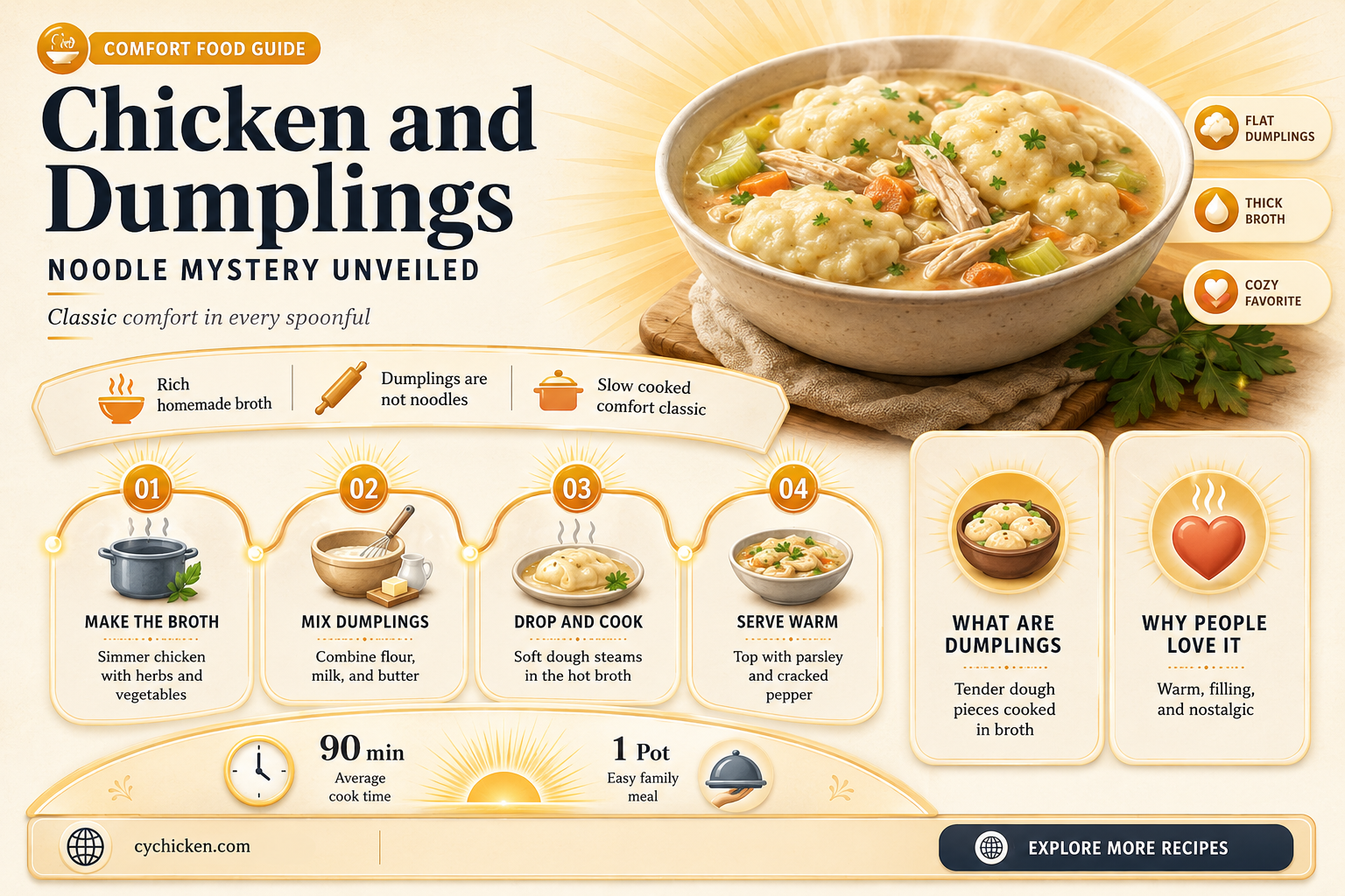 are there noodles in chicken and dumplings