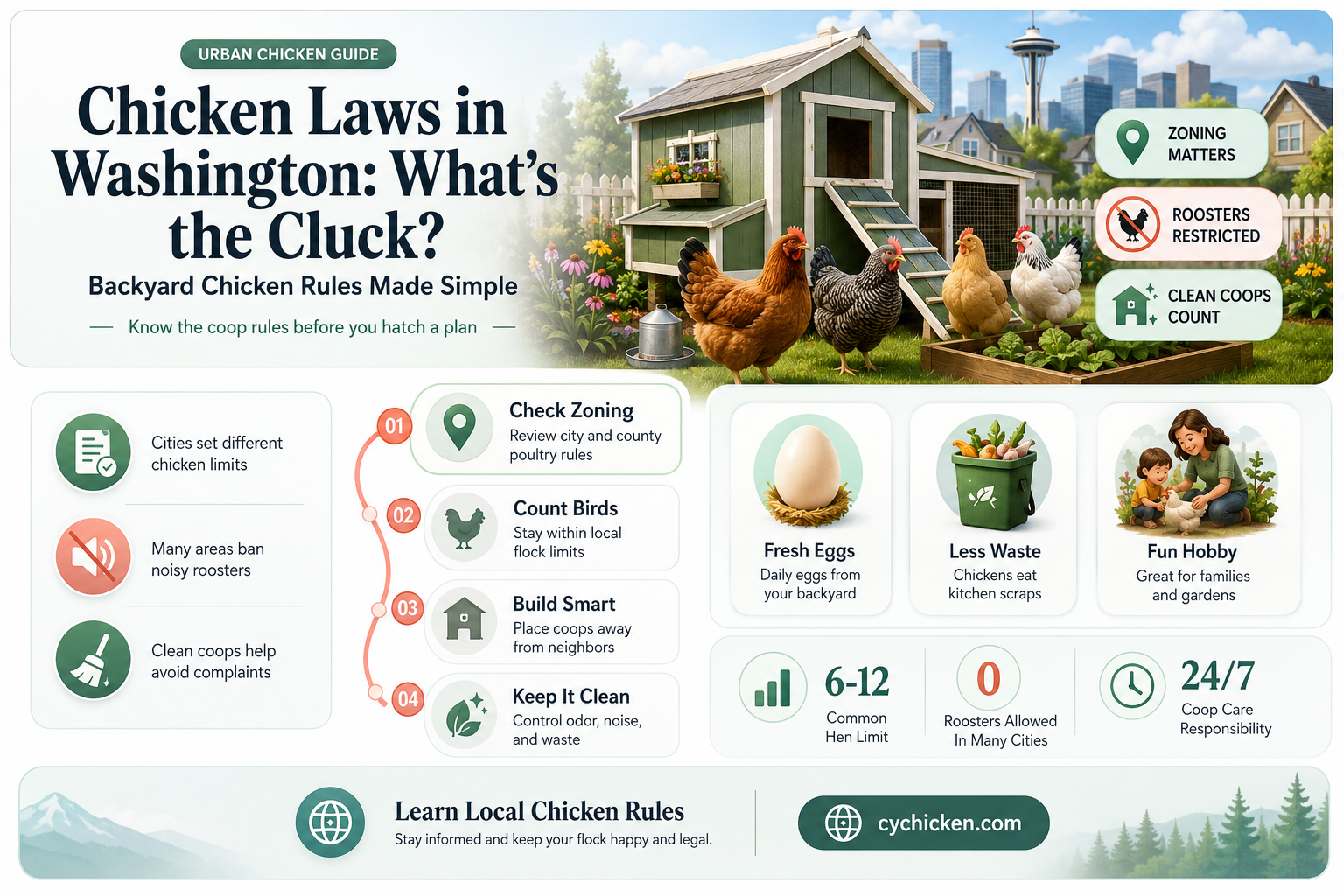 are there laws in washington state about chicken walking