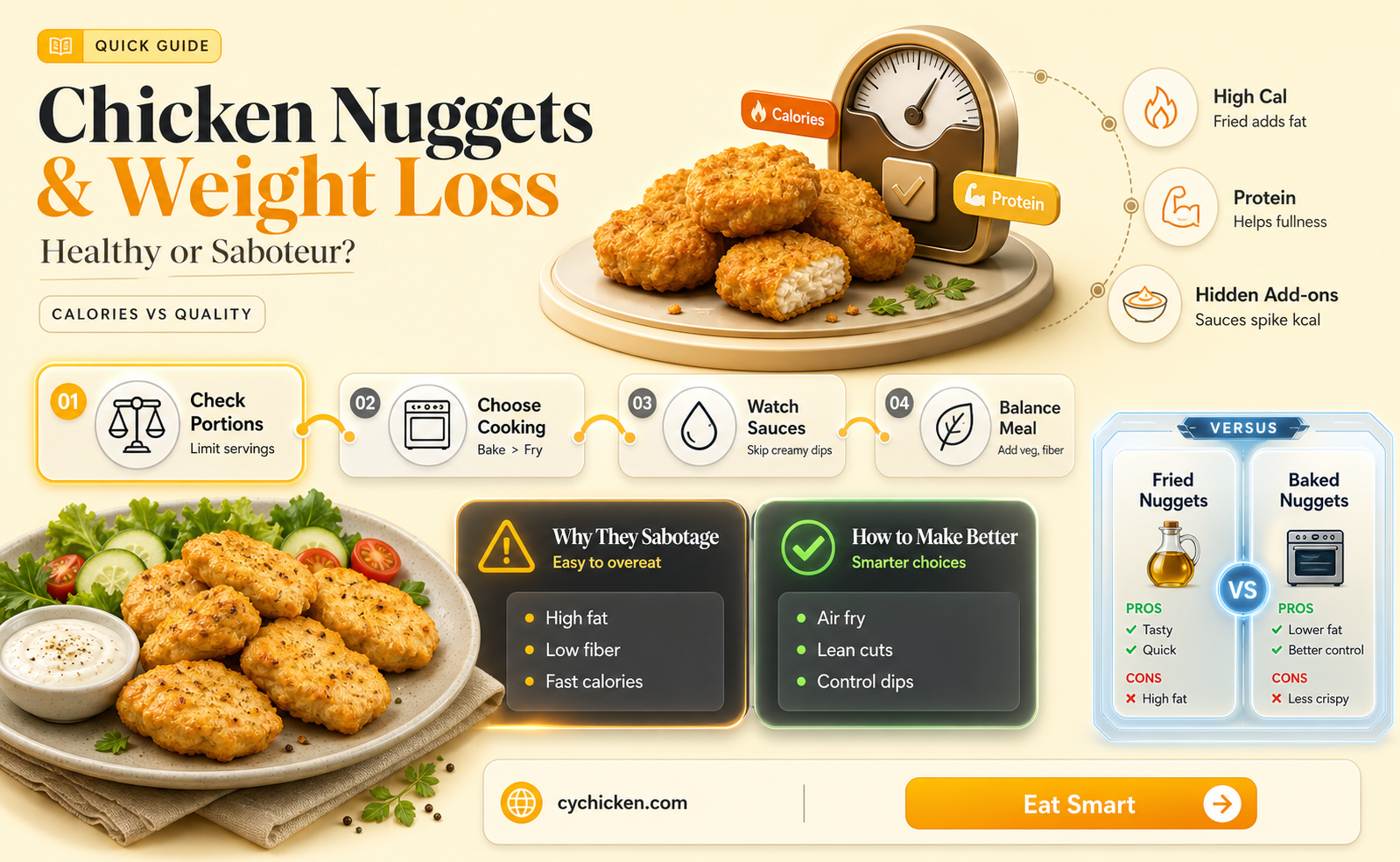 are chicken nuggets bad for weight loss