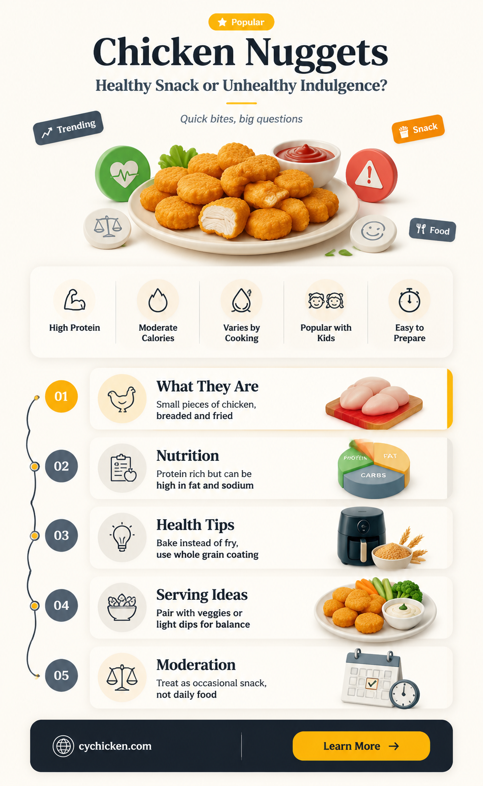 are chicken nuggets healthy or uneahlthy