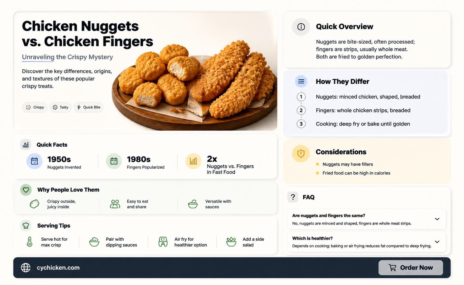 are chicken nuggets and chicken fingers the same