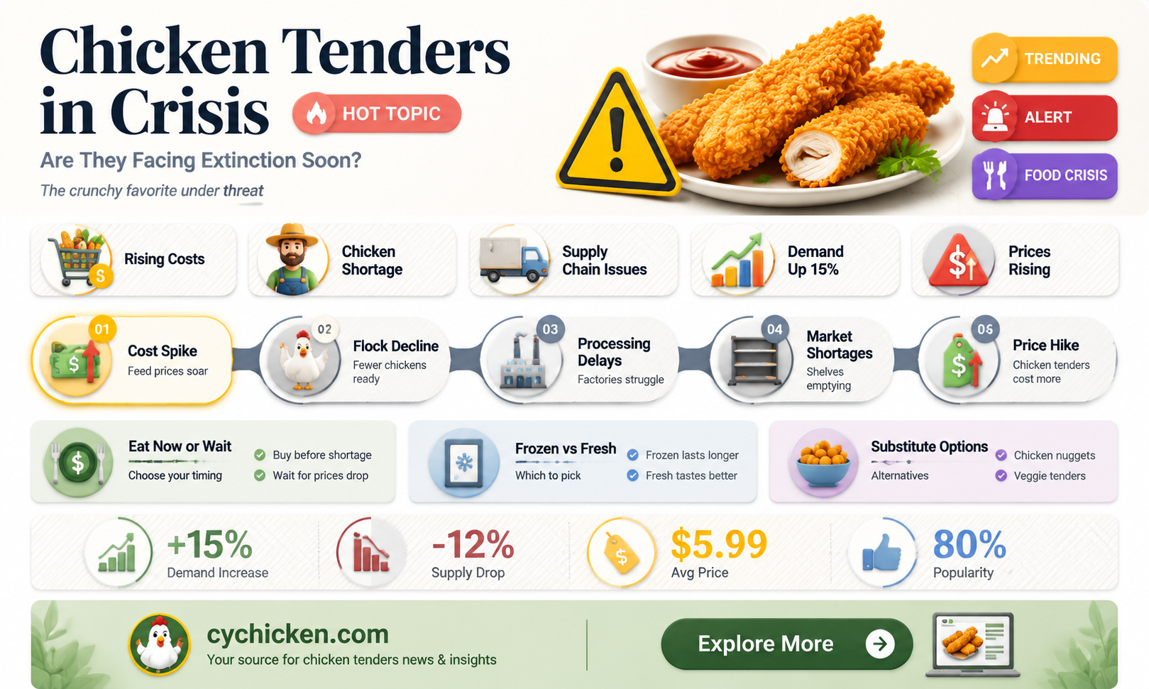 are chicken tenders at risk of extinction