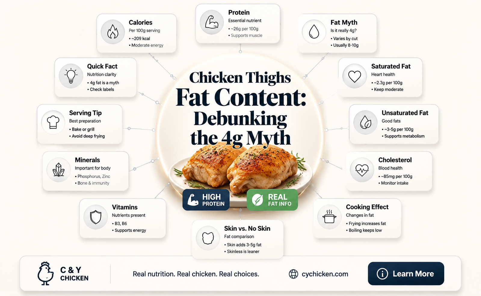 are chicken thighs 4g fat