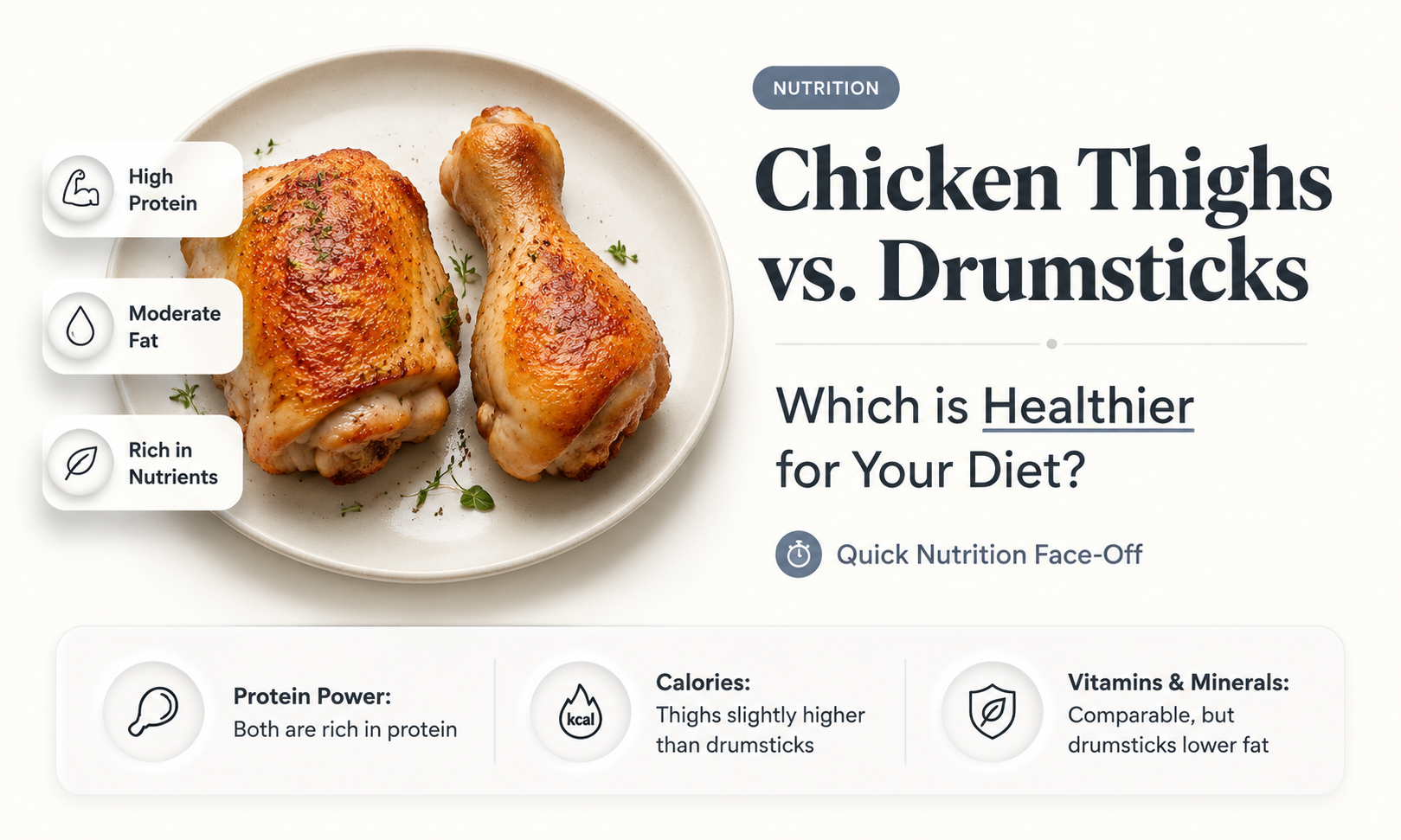 are chicken thighs or drumsticks healthy