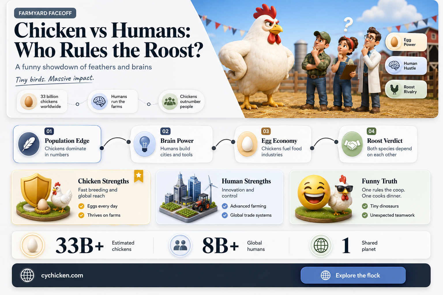 are there more chicken or people in the world