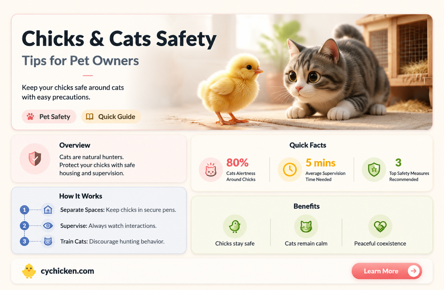 are chicks and hens safe for cats