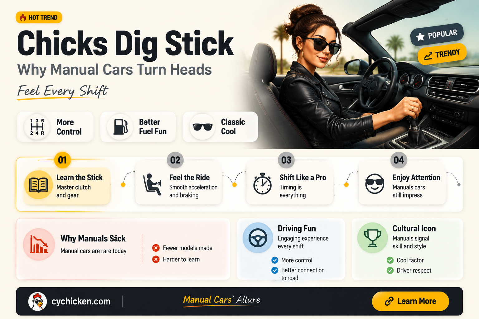 are manual cars more of a chick magnet than automatics